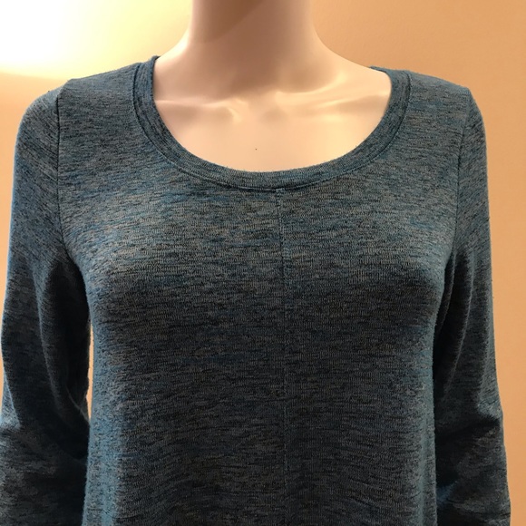 Jones New York Blue Knit Top Womens Size Small Long Sleeve - Picture 6 of 14